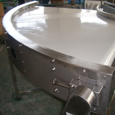 90-degree belt food conveyor